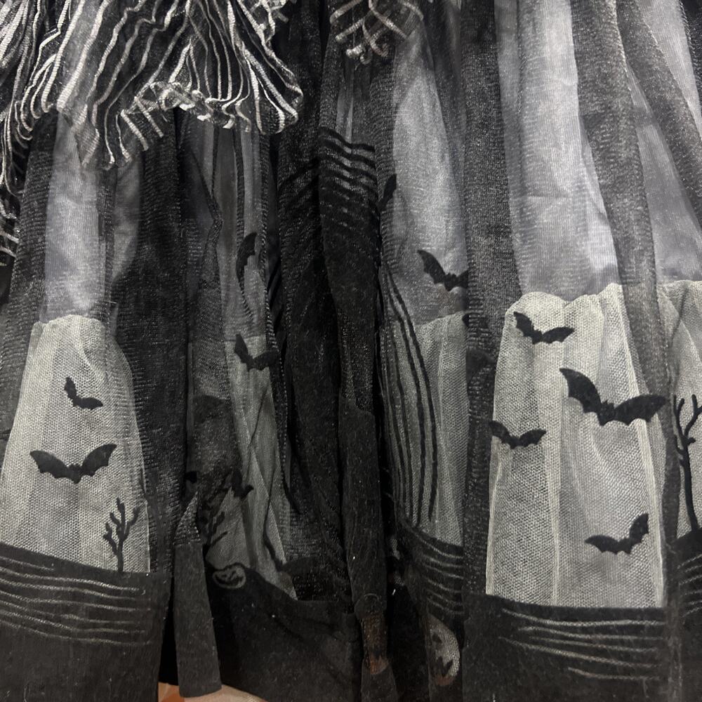 Nightmare Before Christmas Womens Jack Skellington Tutu Halloween Costume M 8/10 - Picture 3 of 5